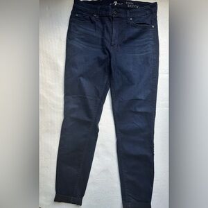 7 For All Mankind Blue Skinny Jeans Modern Fit